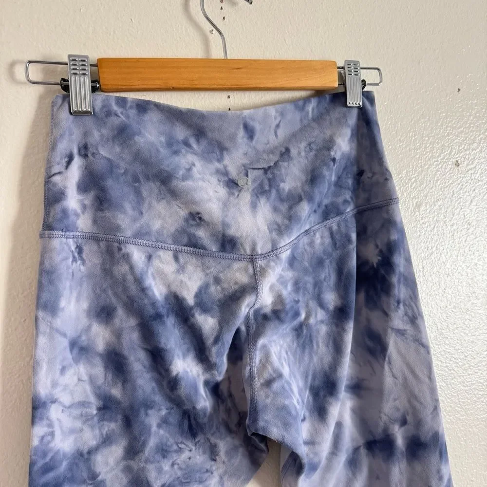 Lululemon Align Crop Diamond Dye Iced Iris Peri Purple 8